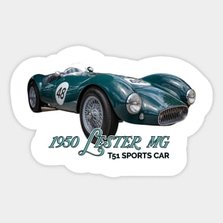 1950 Lester MG T51 Sports Car Sticker